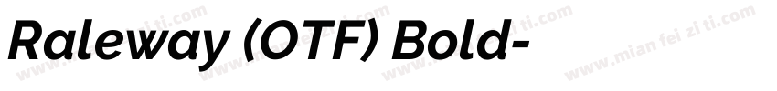 Raleway (OTF) Bold字体转换
